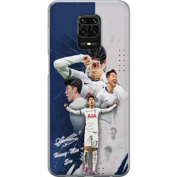 Kompatibel Mobilcover til Xiaomi Redmi Note 9S Son Heung Min Tottenham Sydkorea vinder af Europa League fodbold målscorer intelligent spiller med glo