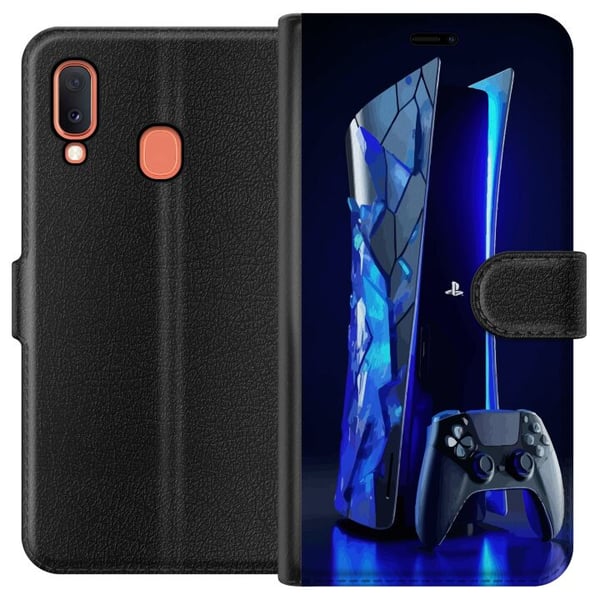 Kompatibelt Plånboksfodral till Samsung Galaxy A20e PS5 Kompatibelt Plånboksfodral till Samsung Galaxy A20e PS5