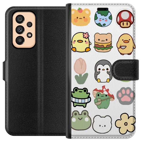 Kompatibel Tegnebogsetui til Samsung Galaxy A53 5G Kawaii Friends