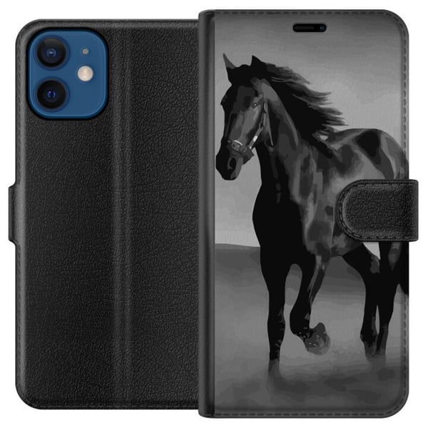 Kompatibelt Lommeboketui til Apple iPhone 12 Mørk Hest