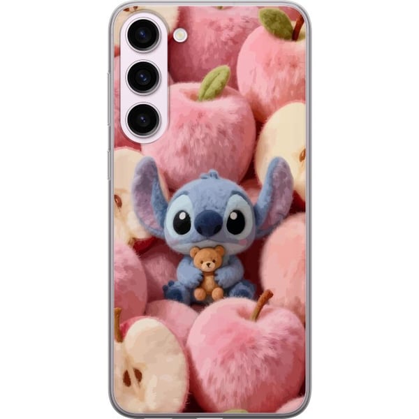 Kompatibel Mobilcover til Samsung Galaxy S23+ Stitch i fluffy lyserøde æbler med en lille bamse i charmerende kawaii-æstetik Kompatibel Mobilcover til Samsung Galaxy S23+ Stitch i fluffy lyserøde æbler med en lille bamse i charmerende kawaii-æstetik