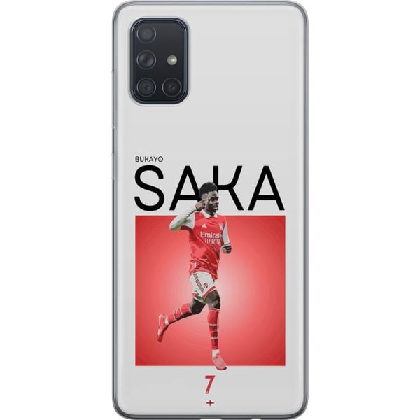 Kompatibelt Mobildeksel til Samsung Galaxy A71 Bukayo Saka Arsenal England 16 målgivende pasninger til tross for skade fotball teknisk rask spiller s Kompatibelt Mobildeksel til Samsung Galaxy A71 Bukayo Saka Arsenal England 16 målgivende pasninger til tross for skade fotball teknisk rask spiller s