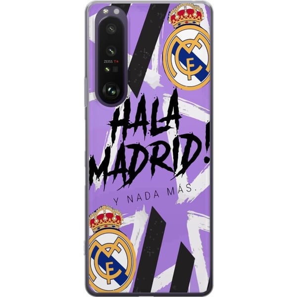 Kompatibel Mobilcover til Sony Xperia 1 III Lilla Hala Madrid-design med klubemblem og kraftfuld sportsgrafik, perfekt til fodboldfans, der elsker ho