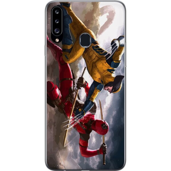 Kompatibelt Mobilskal till Samsung Galaxy A20s Wolverine Deadpool