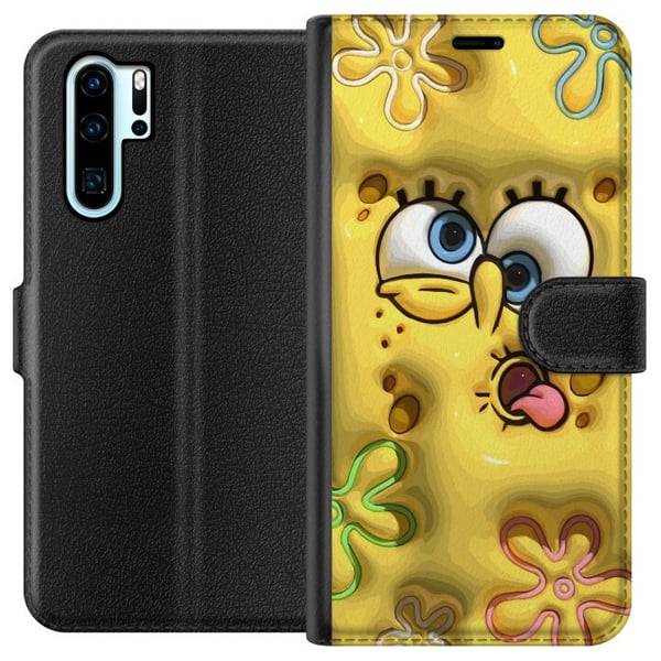 Kompatibel Tegnebogsetui til Huawei P30 Pro SvampBob Kompatibel Tegnebogsetui til Huawei P30 Pro SvampBob