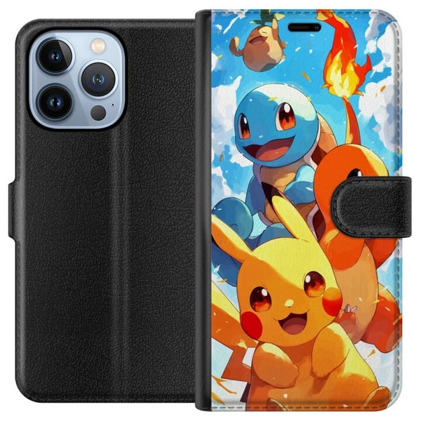 Yhteensopiva Lompakkokotelo Apple iPhone 13 Pro Pocket Creatures - innoittanut Pokémonista mainitsematta nimeä Yhteensopiva Lompakkokotelo Apple iPhone 13 Pro Pocket Creatures - innoittanut Pokémonista mainitsematta nimeä