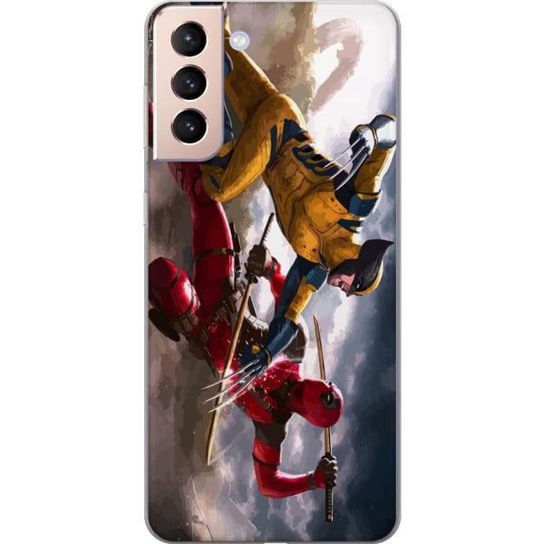 Kompatibelt Mobildeksel til Samsung Galaxy S21 Wolverine Deadpool Kompatibelt Mobildeksel til Samsung Galaxy S21 Wolverine Deadpool