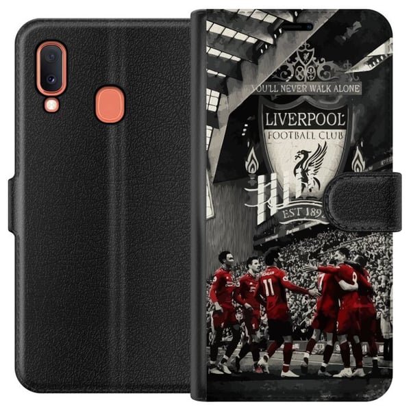 Kompatibelt Lommeboketui til Samsung Galaxy A20e Liverpool Kompatibelt Lommeboketui til Samsung Galaxy A20e Liverpool