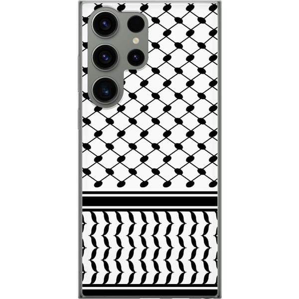 Kompatibel Mobilcover til Samsung Galaxy S23 Ultra Keffiyeh mønster Kompatibel Mobilcover til Samsung Galaxy S23 Ultra Keffiyeh mønster