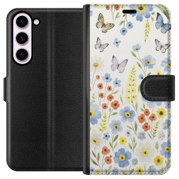 Kompatibel Tegnebogsetui til Samsung Galaxy S23+ Sommerblomster Kompatibel Tegnebogsetui til Samsung Galaxy S23+ Sommerblomster