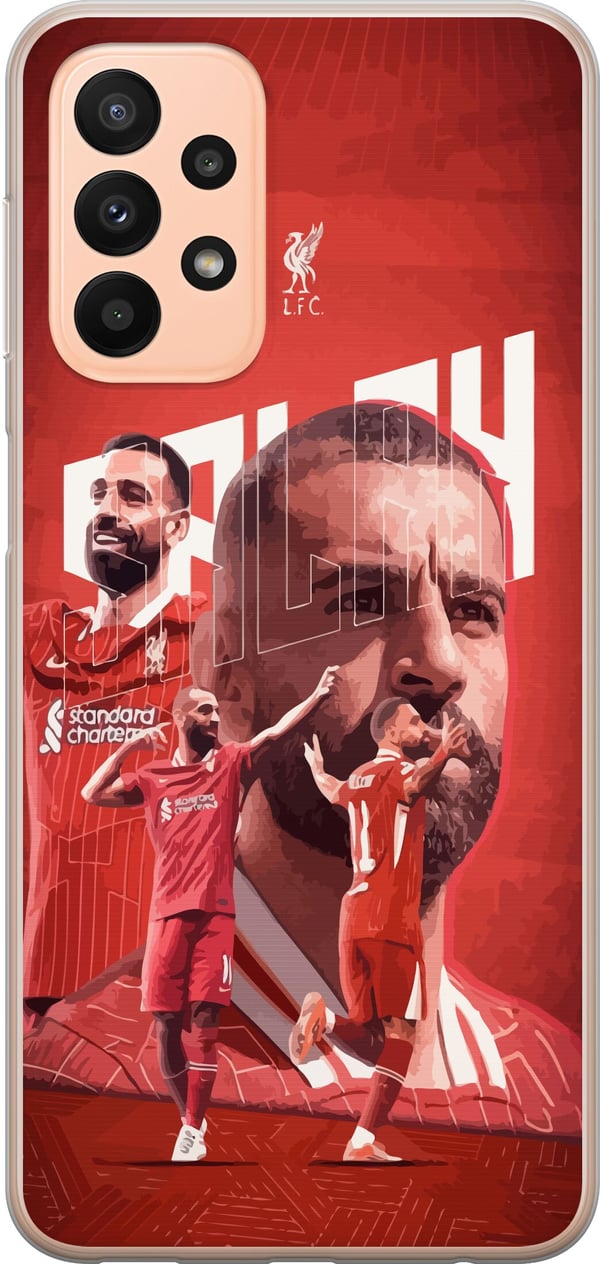 Kompatibel Mobilcover til Samsung Galaxy A23 Mohamed Salah Liverpool Egypten hurtig kreativ kantspiller og Premier League-ikon, der står for mål, mag
