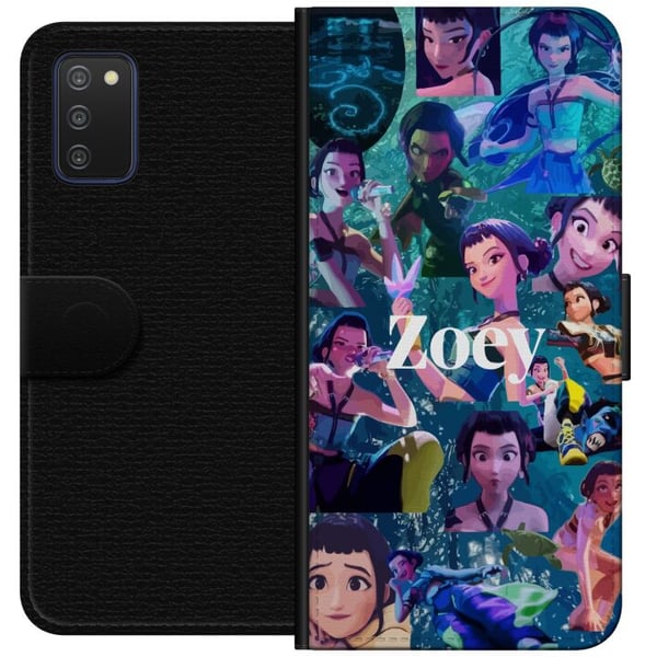 Kompatibelt Lommeboketui til Samsung Galaxy A03s Kpop Demonjegere Zoey Skog Kollasj Mystisk Aura Idol Kraft Glød