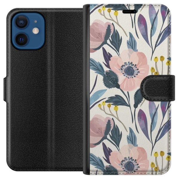Yhteensopiva Lompakkokotelo Apple iPhone 12 mini Kukkonyys
