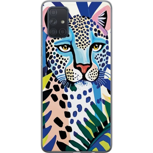 Kompatibel Mobilcover til Samsung Galaxy A71 Livlig Leopard