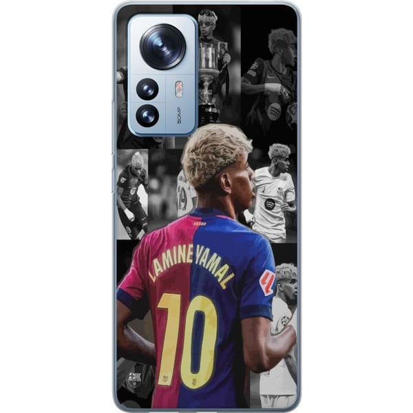 Kompatibelt Mobilskal till Xiaomi 12 Pro FCB Yamal Barcelona framtidens fotbollsstjärna