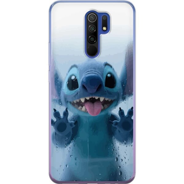 Kompatibelt Mobilskal till Xiaomi Redmi 9 Stitch Window View – Stitch vid ett fönster i söt stil