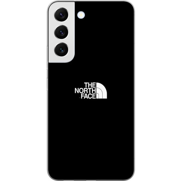 Kompatibel Mobilcover til Samsung Galaxy S22 5G The North Face-logo i sort-hvidt, tidløst outdoor-inspireret design, der symboliserer styrke, frihed