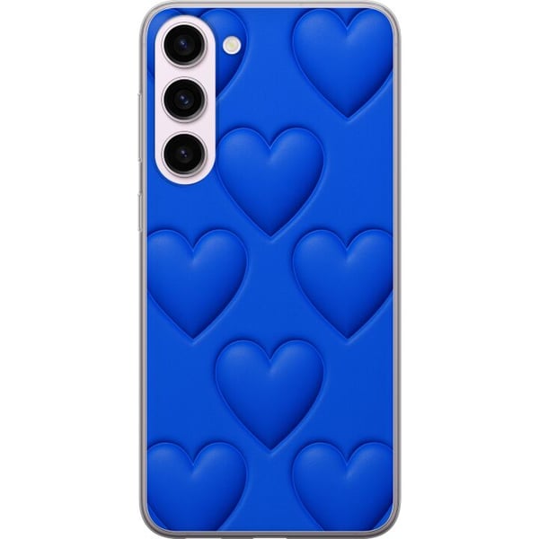 Kompatibel Mobilcover til Samsung Galaxy S23+ Blå Hjerter