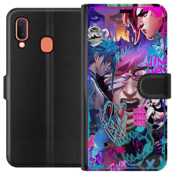 Kompatibelt Plånboksfodral till Samsung Galaxy A20e Arcane Kompatibelt Plånboksfodral till Samsung Galaxy A20e Arcane