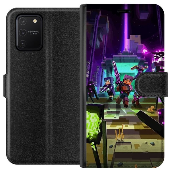 Kompatibelt Lommeboketui til Samsung Galaxy S10 Lite Minecraft Kompatibelt Lommeboketui til Samsung Galaxy S10 Lite Minecraft