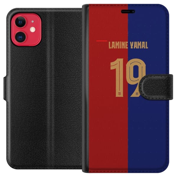 Kompatibel Tegnebogsetui til Apple iPhone 11 Lamine Yamal Kompatibel Tegnebogsetui til Apple iPhone 11 Lamine Yamal