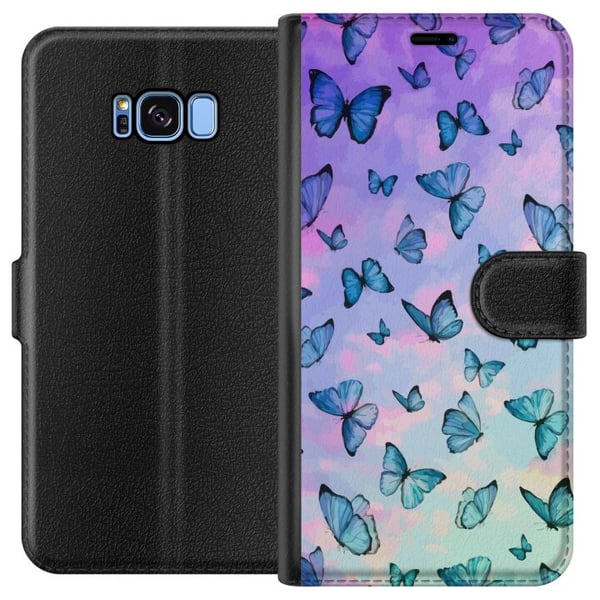 Yhteensopiva Lompakkokotelo Samsung Galaxy S8 Perhoset Yhteensopiva Lompakkokotelo Samsung Galaxy S8 Perhoset