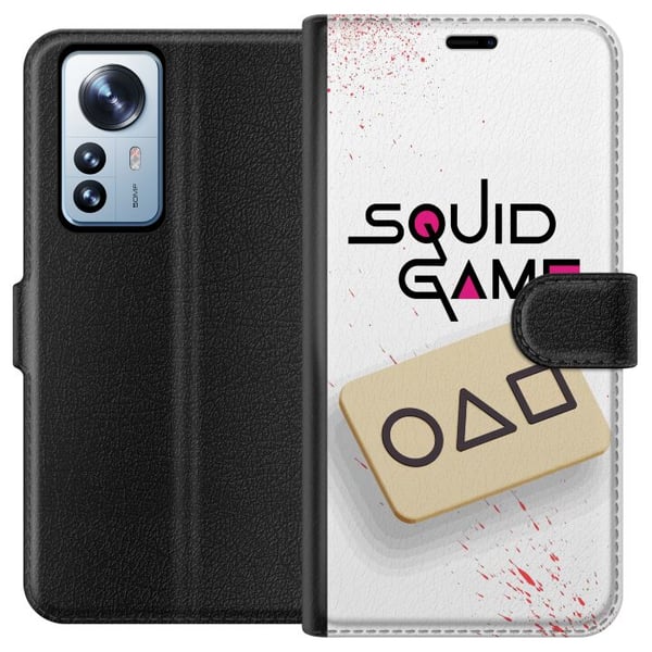 Kompatibelt Plånboksfodral till Xiaomi 12 Pro Squid Game Kompatibelt Plånboksfodral till Xiaomi 12 Pro Squid Game