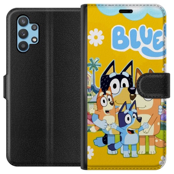 Kompatibelt Plånboksfodral till Samsung Galaxy A32 5G Färgglad familjeillustration med lekfulla hundkaraktärer – varm barnposter perfekt för barnrum Kompatibelt Plånboksfodral till Samsung Galaxy A32 5G Färgglad familjeillustration med lekfulla hundkaraktärer – varm barnposter perfekt för barnrum