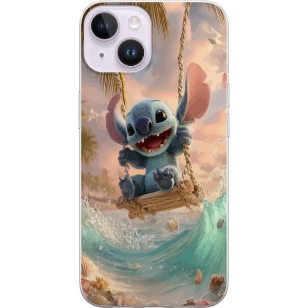 Kompatibelt Mobilskal till Apple iPhone 14 Plus Disney Stitch collectible figur blå alien Kompatibelt Mobilskal till Apple iPhone 14 Plus Disney Stitch collectible figur blå alien