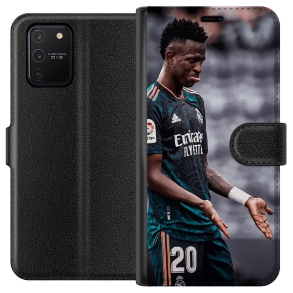 Kompatibelt Lommeboketui til Samsung Galaxy S10 Lite Vinicius Junior, brasiliansk fotballstjerne Kompatibelt Lommeboketui til Samsung Galaxy S10 Lite Vinicius Junior, brasiliansk fotballstjerne