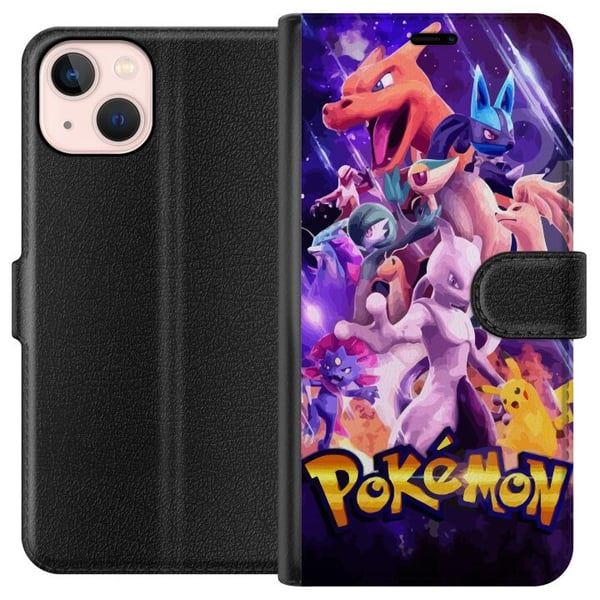 Kompatibelt Plånboksfodral till Apple iPhone 13 Pokemon
