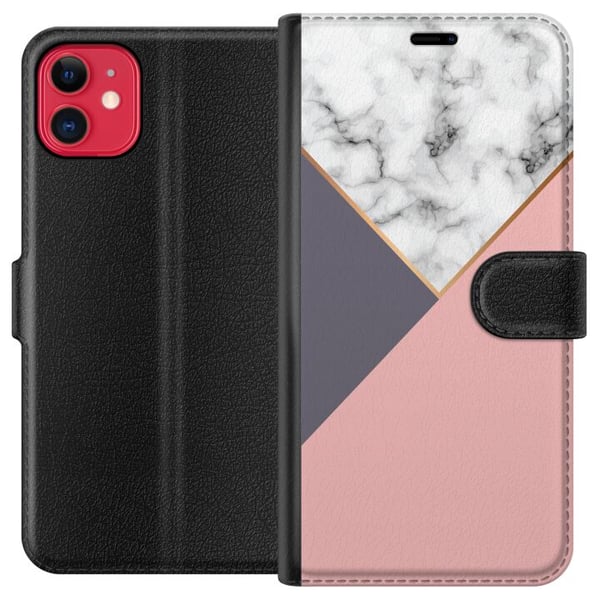 Kompatibel Tegnebogsetui til Apple iPhone 11 Marmor Skæring Kompatibel Tegnebogsetui til Apple iPhone 11 Marmor Skæring