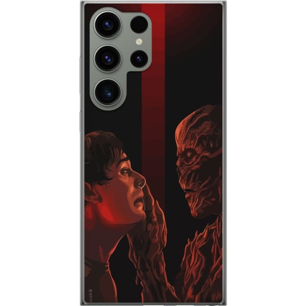 Kompatibel Mobilcover til Samsung Galaxy S23 Ultra Mørk fantasyillustration, der viser mødet mellem menneske og monster med stærk dramatik Kompatibel Mobilcover til Samsung Galaxy S23 Ultra Mørk fantasyillustration, der viser mødet mellem menneske og monster med stærk dramatik