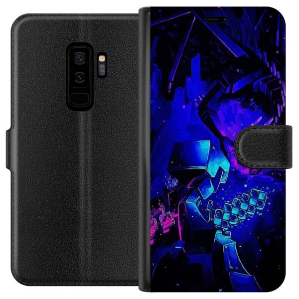 Kompatibelt Plånboksfodral till Samsung Galaxy S9+ Minecraft Kompatibelt Plånboksfodral till Samsung Galaxy S9+ Minecraft