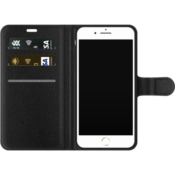 Kompatibelt Plånboksfodral till Apple iPhone 8 Plus Fluffiga Tassar