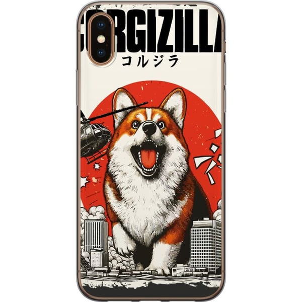Kompatibelt Mobilskal till Apple iPhone XS Corgizilla