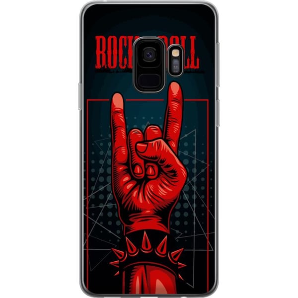 Kompatibelt Mobilskal till Samsung Galaxy S9 Rock & Roll design – Rött och svart motiv med klassiskt hårdrockstema Kompatibelt Mobilskal till Samsung Galaxy S9 Rock & Roll design – Rött och svart motiv med klassiskt hårdrockstema