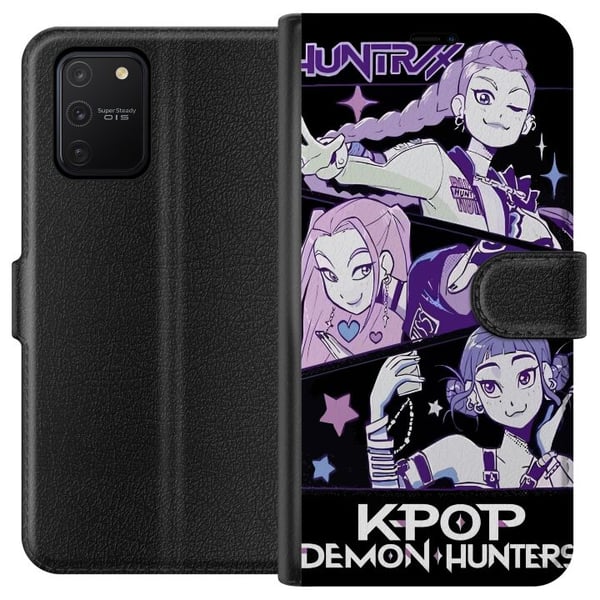 Kompatibelt Lommeboketui til Samsung Galaxy S10 Lite Kpop Demonjegere Huntrix Trio Lilla Stjerner Retro Kosmisk Idolglød Kompatibelt Lommeboketui til Samsung Galaxy S10 Lite Kpop Demonjegere Huntrix Trio Lilla Stjerner Retro Kosmisk Idolglød