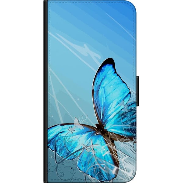 Kompatibel Tegnebogsetui til Motorola Moto G9 Play Sommerfugl