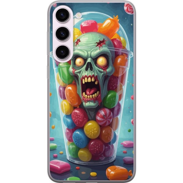 Kompatibel Mobilcover til Samsung Galaxy S23+ Zombie plakat slikbæger horror kunst slik kranie skræmmende farverig halloween uhyggelig design Kompatibel Mobilcover til Samsung Galaxy S23+ Zombie plakat slikbæger horror kunst slik kranie skræmmende farverig halloween uhyggelig design
