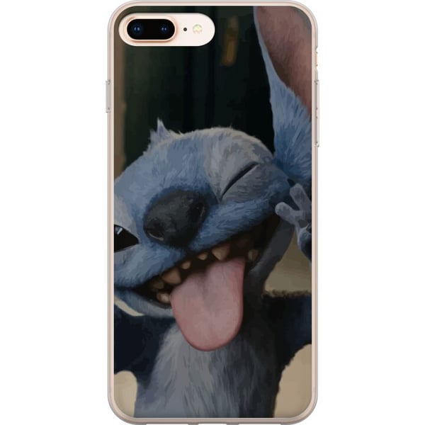 Kompatibel Mobilcover til Apple iPhone 8 Plus Stitch Sød Alien - Blå Favorit fra Ydre Rummet Kompatibel Mobilcover til Apple iPhone 8 Plus Stitch Sød Alien - Blå Favorit fra Ydre Rummet