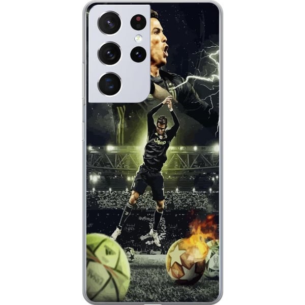 Kompatibelt Mobildeksel til Samsung Galaxy S21 Ultra 5G Ronaldo Kompatibelt Mobildeksel til Samsung Galaxy S21 Ultra 5G Ronaldo