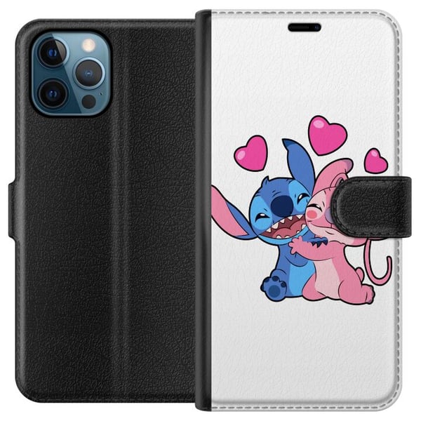 Kompatibelt Lommeboketui til Apple iPhone 12 Pro Lilo & Stitch