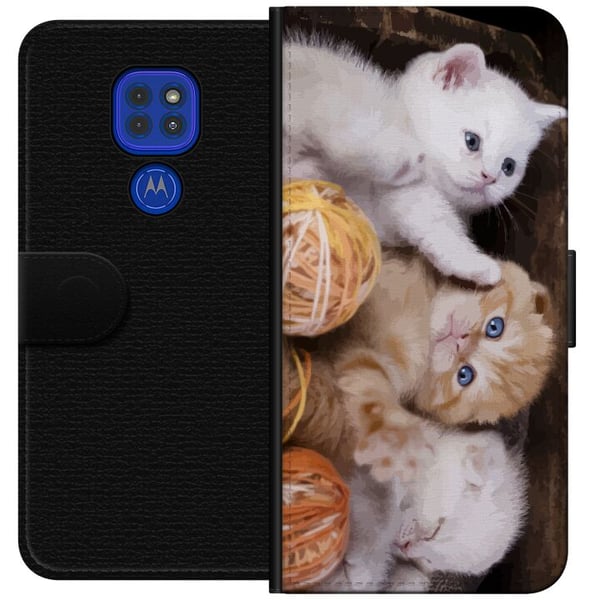 Kompatibel Tegnebogsetui til Motorola Moto G9 Play Katte