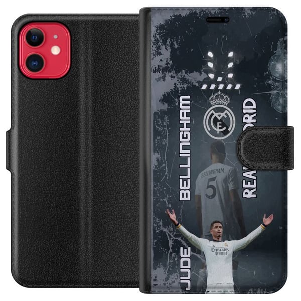 Kompatibel Tegnebogsetui til Apple iPhone 11 Jude Bellingham Real Madrid England ungt midtbanefænomen, der kombinerer styrke, inspiration, teknik og Kompatibel Tegnebogsetui til Apple iPhone 11 Jude Bellingham Real Madrid England ungt midtbanefænomen, der kombinerer styrke, inspiration, teknik og
