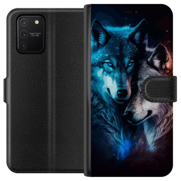 Kompatibelt Lommeboketui til Samsung Galaxy S10 Lite Varger i natten Kompatibelt Lommeboketui til Samsung Galaxy S10 Lite Varger i natten