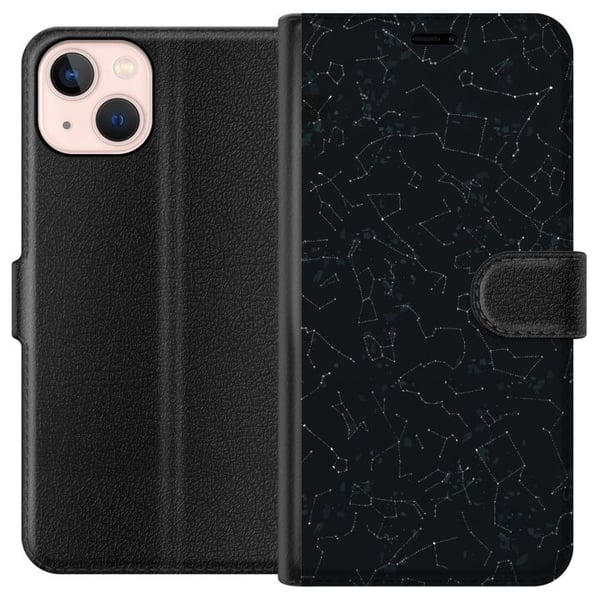 Kompatibelt Plånboksfodral till Apple iPhone 13 mini Stjärnhimmel Kompatibelt Plånboksfodral till Apple iPhone 13 mini Stjärnhimmel