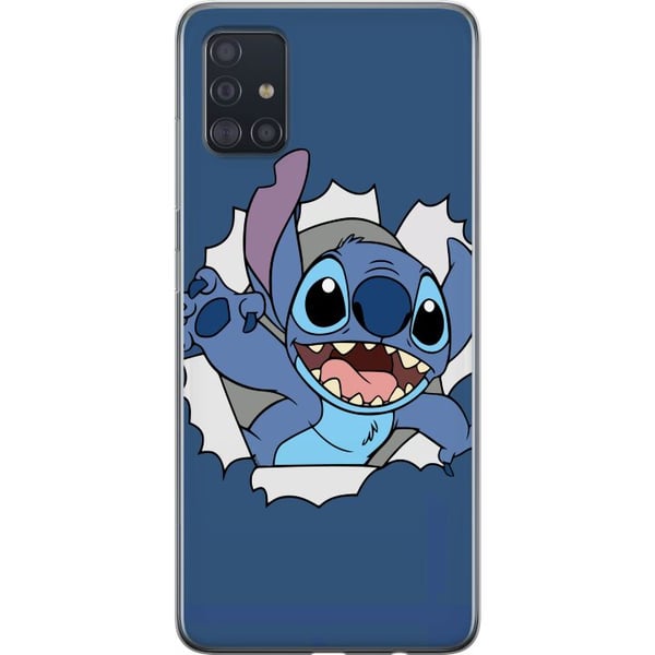 Kompatibelt Mobildeksel til Samsung Galaxy A51 Disney Stitch Lilo og Stitch blå figur søt alien kawaii tegneseriefigur morsom poster retro design Kompatibelt Mobildeksel til Samsung Galaxy A51 Disney Stitch Lilo og Stitch blå figur søt alien kawaii tegneseriefigur morsom poster retro design