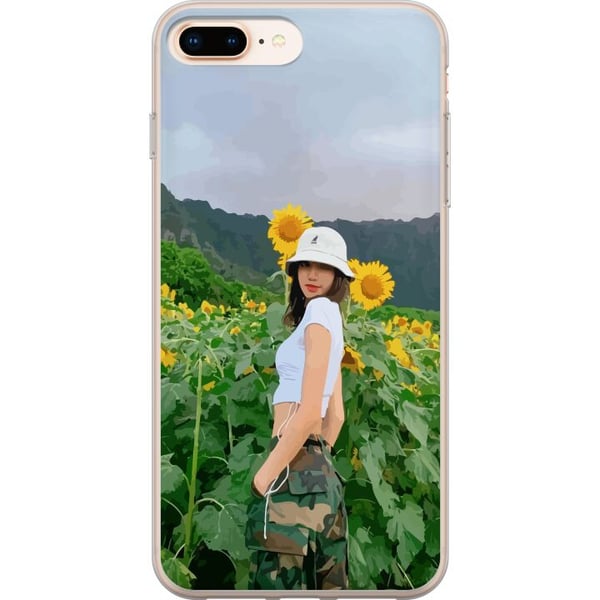 Yhteensopiva Puhelinkuori Apple iPhone 8 Plus Lisa BLACKPINK auringonkukka K-pop-idoli Yhteensopiva Puhelinkuori Apple iPhone 8 Plus Lisa BLACKPINK auringonkukka K-pop-idoli
