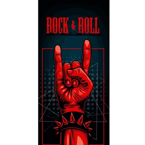 Yhteensopiva Lompakkokotelo Apple iPhone 13 Pro Rock & Roll -design – Punainen ja musta kuvio klassisella hard rock -teemalla